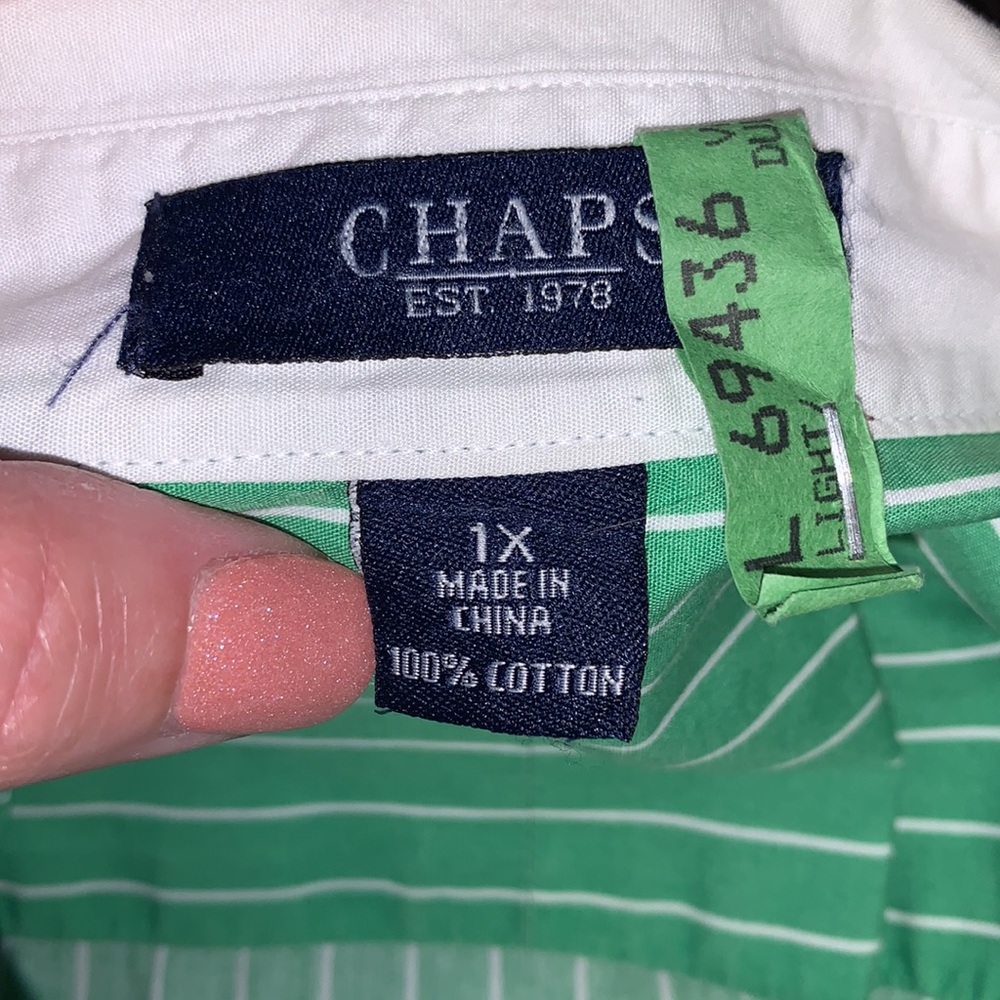 Chaps by Ralph Lauren Button Down - Sz 1X - Picture 5 of 5